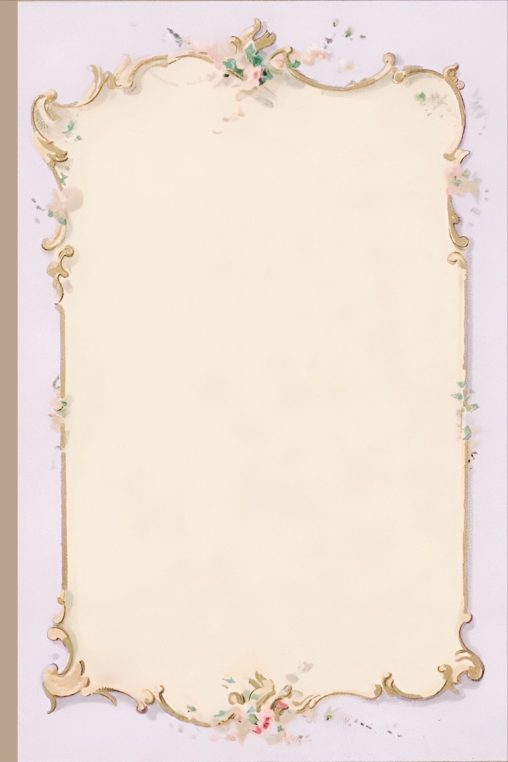 Aesthetic Floral Blank Page Journal Aesthetic Vintage Cottagecore 