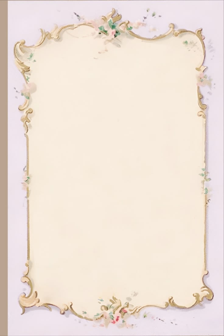 Aesthetic Floral Blank Page Journal Aesthetic Vintage Cottagecore 