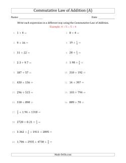 Algebra Worksheets Worksheets Library