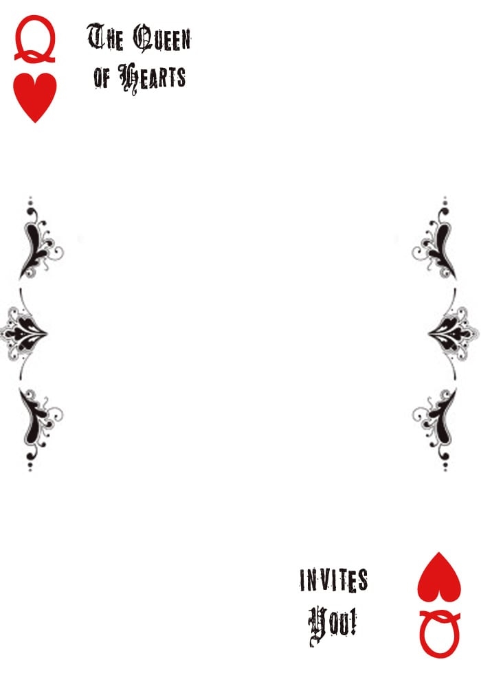Alice In Wonderland Invitation