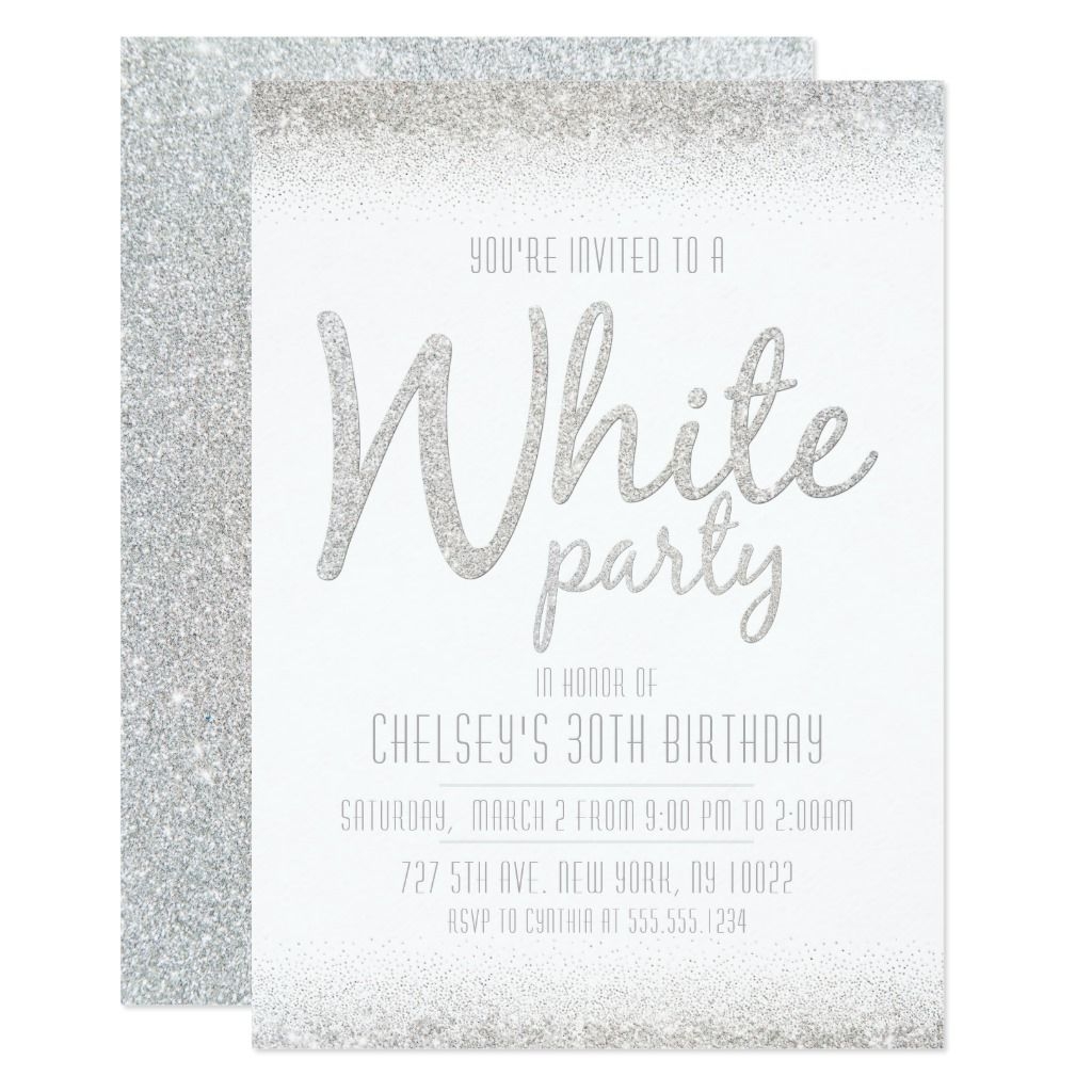 All White Party Invitations Templates Free Dev onallcylinders