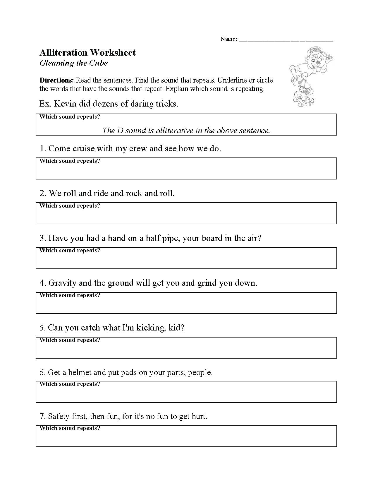 Alliteration Worksheet By Kindergarten Kiddos Worksheets Library 