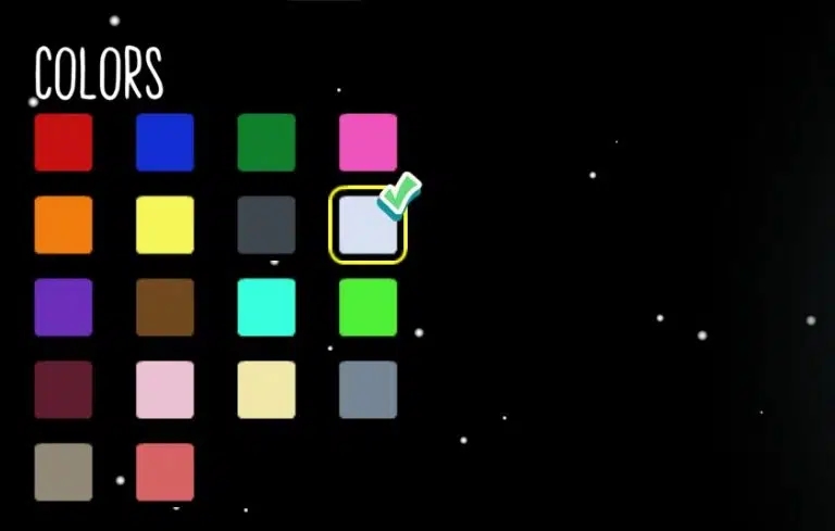 Among Us Color Palette