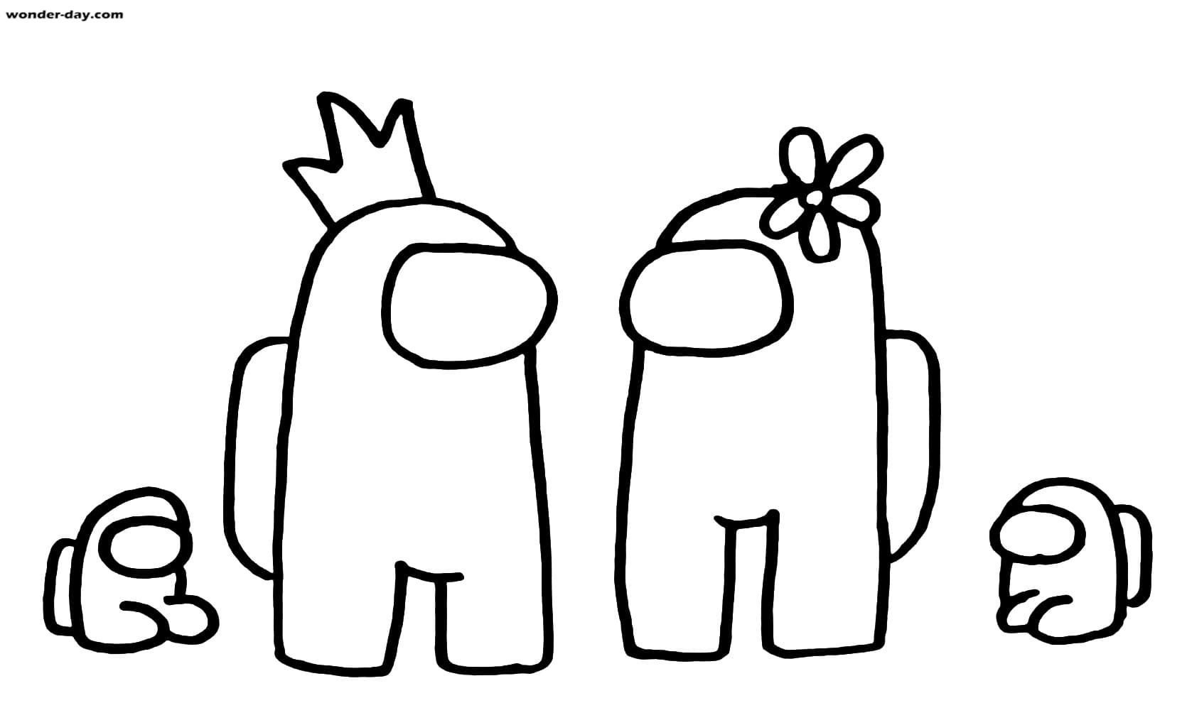 Among Us Coloring Sheet Printable