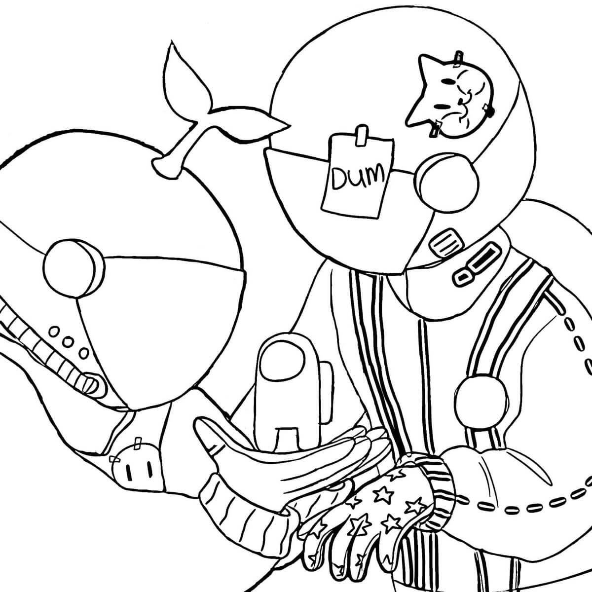 Among Us Imposter Coloring Page Free Printable Coloring Pages For Kids