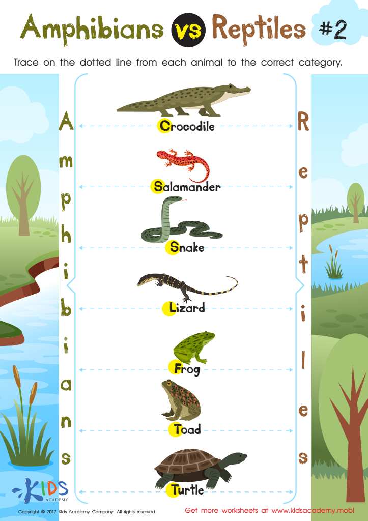 printable reptiles worksheet