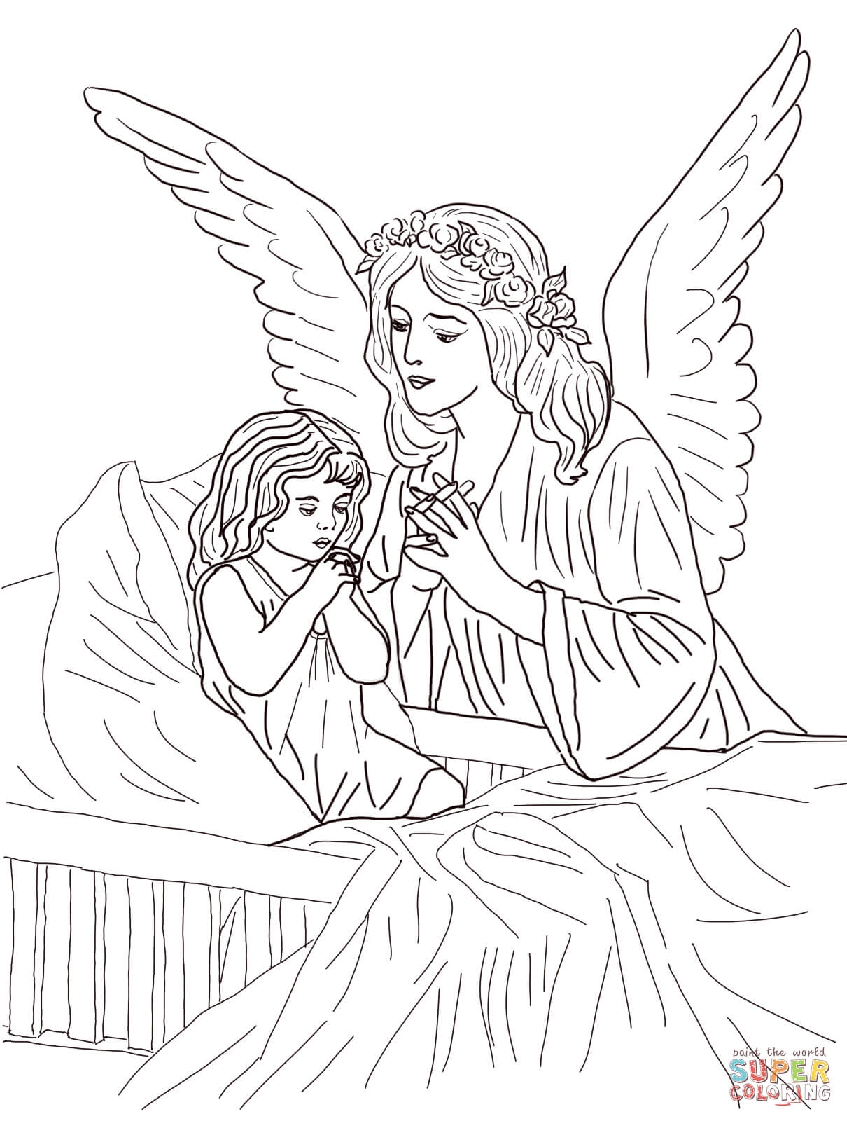 Angel Coloring Pages For Adults Coloring Home
