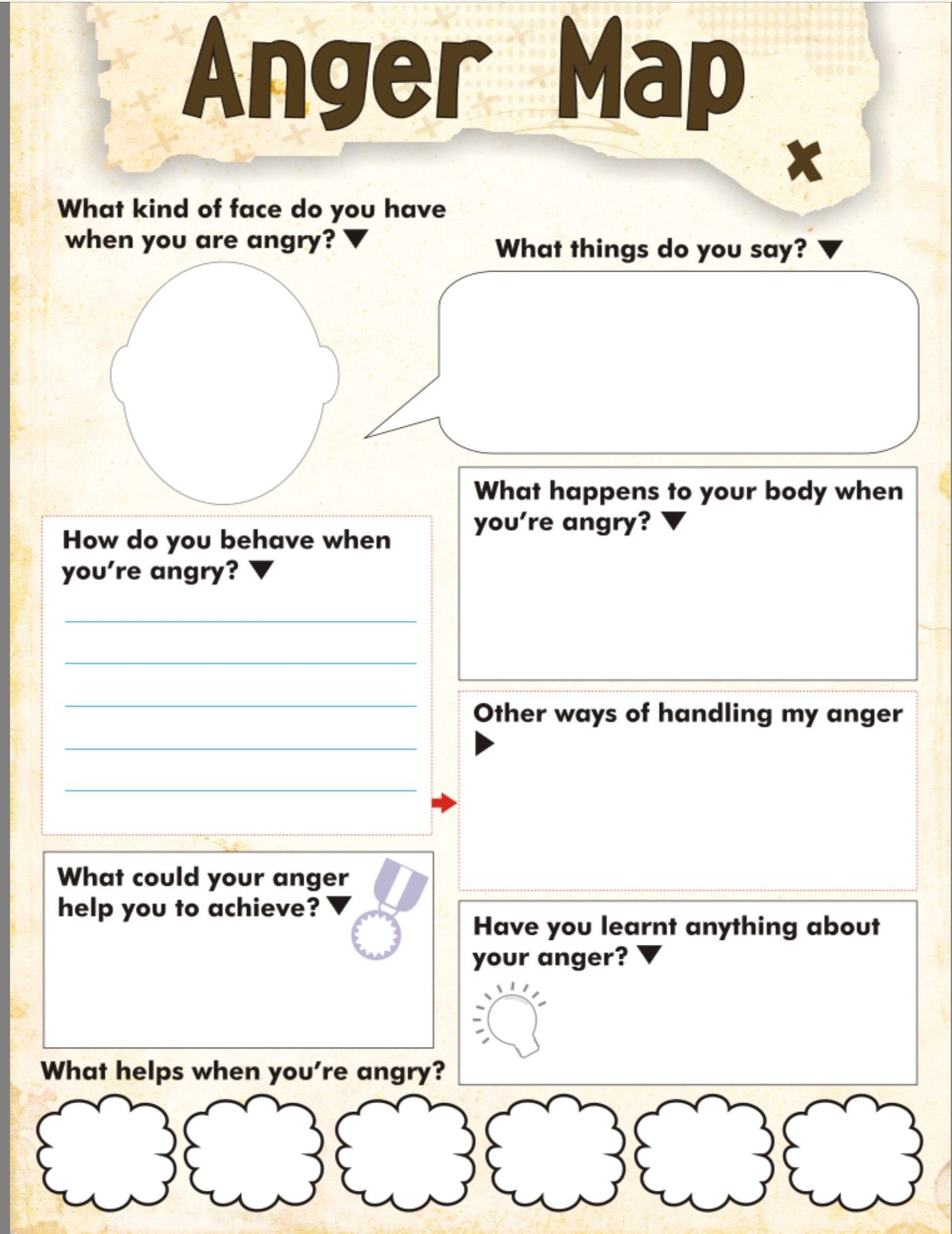 anger worksheets