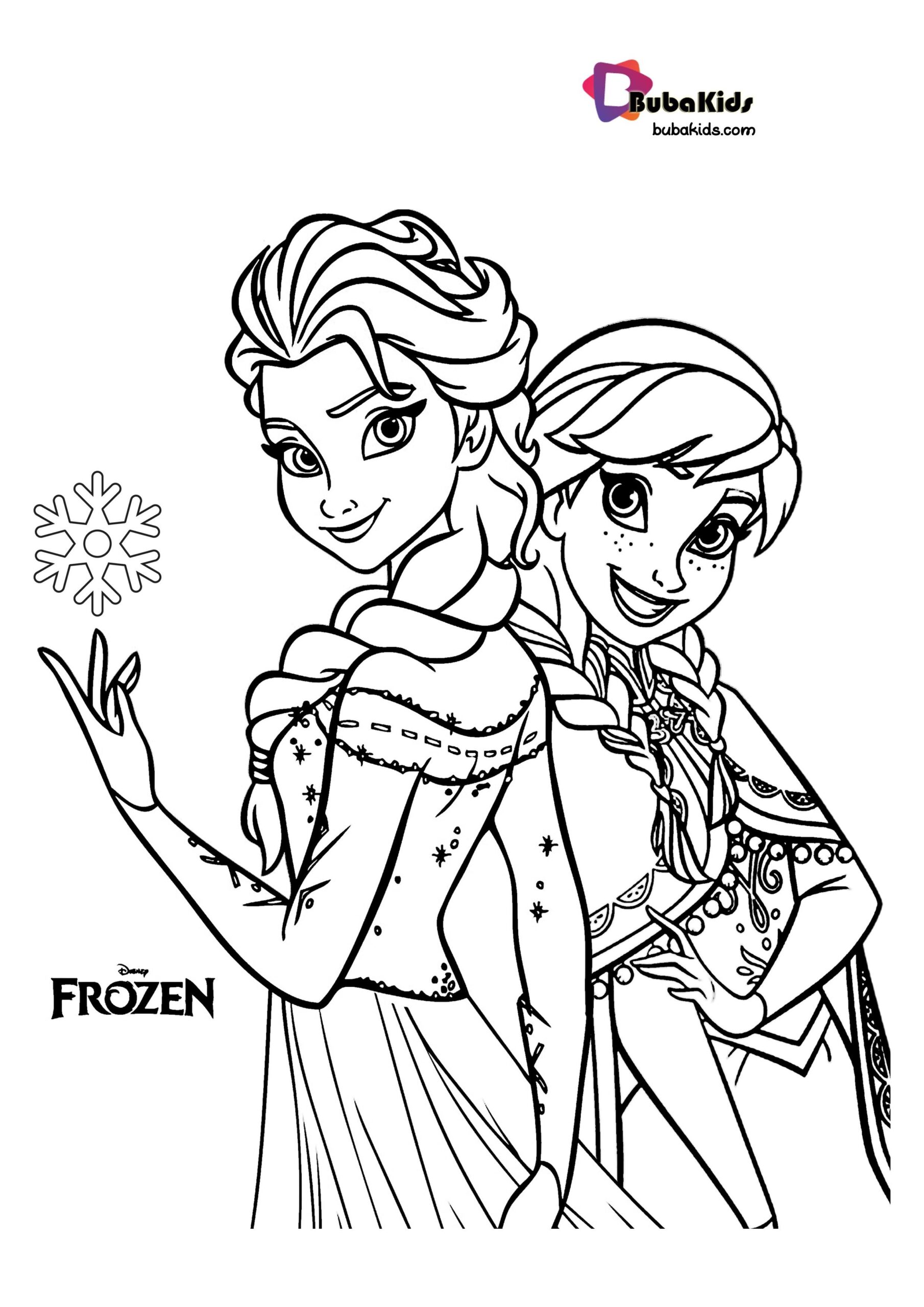 Anna Coloringpage Disneyprincess Elsa Anna Coloringpage 
