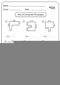 Area Of Composite Figures Worksheet Pdf ShapesWorksheets