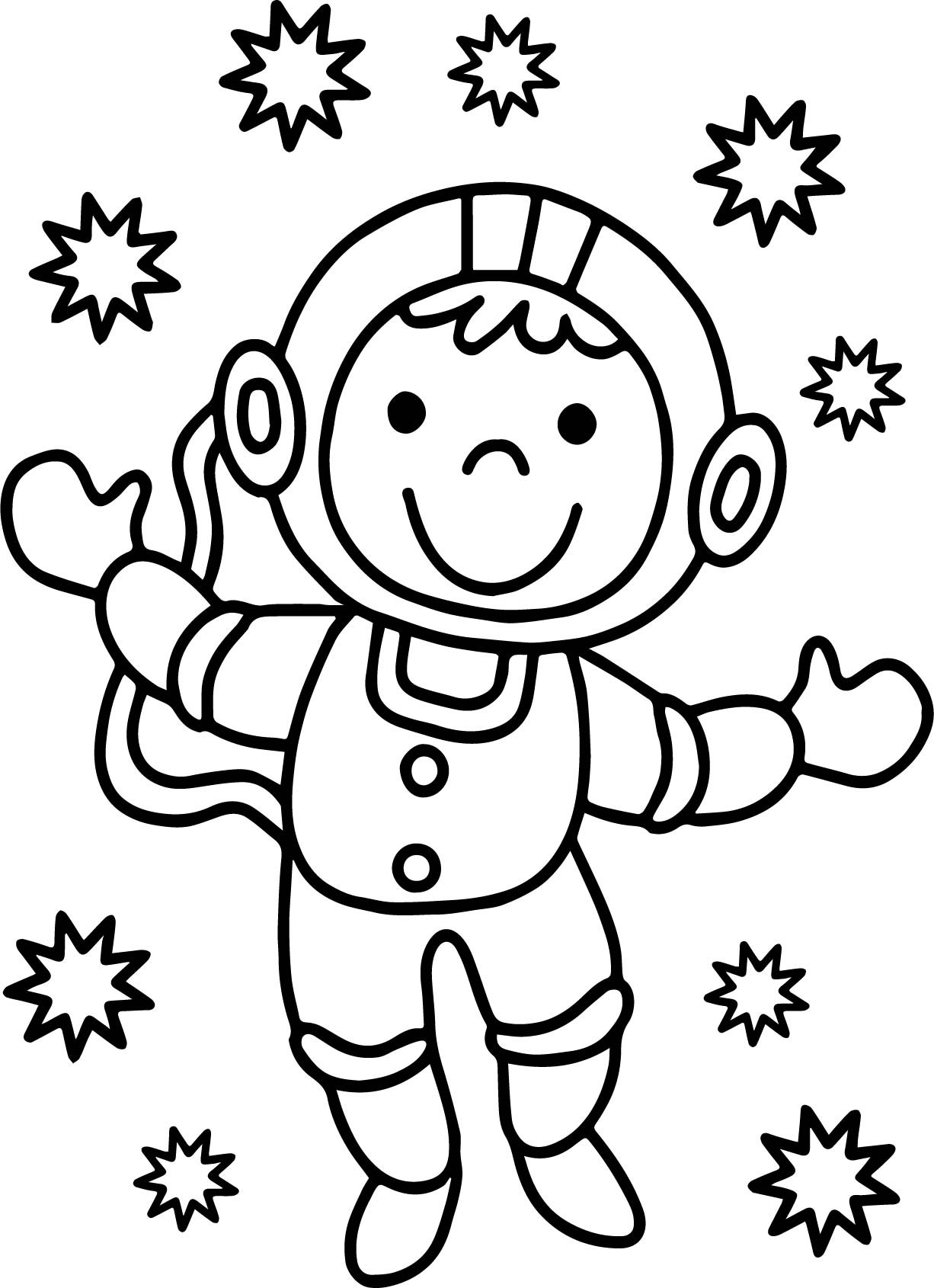Astronaut Coloring Pages