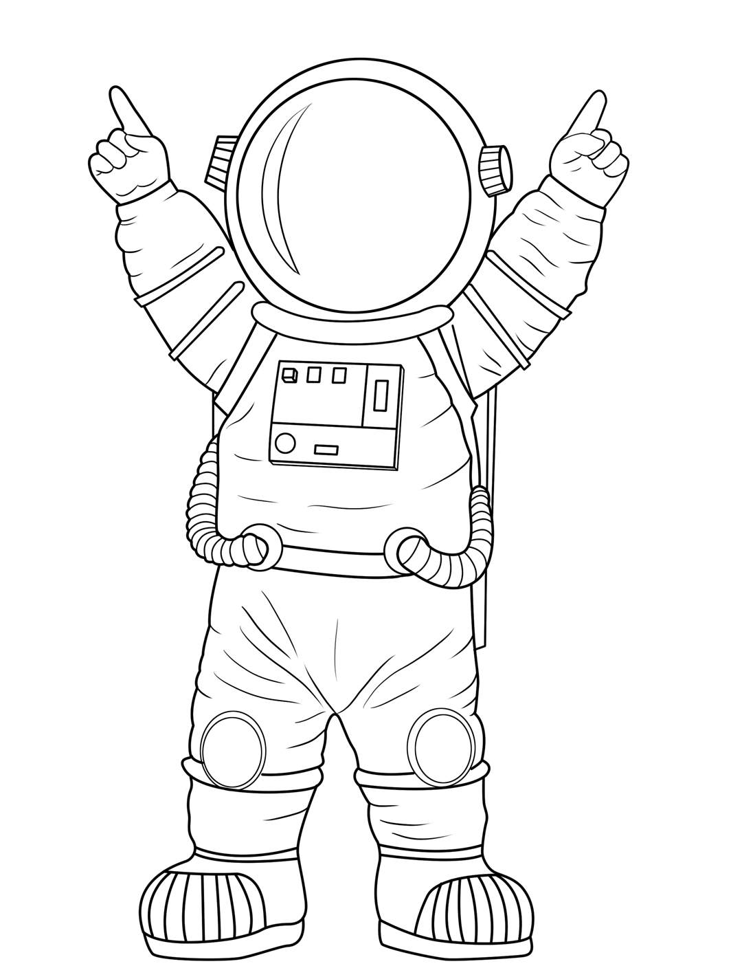 Astronaut Yeah Coloring Page Free Printable Coloring Pages