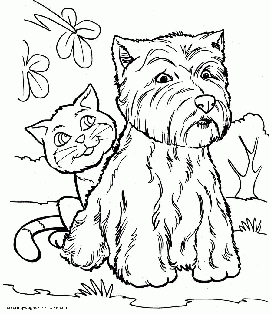  at And Dog Coloring Pages To Print COLORING PAGES PRINTABLE COM