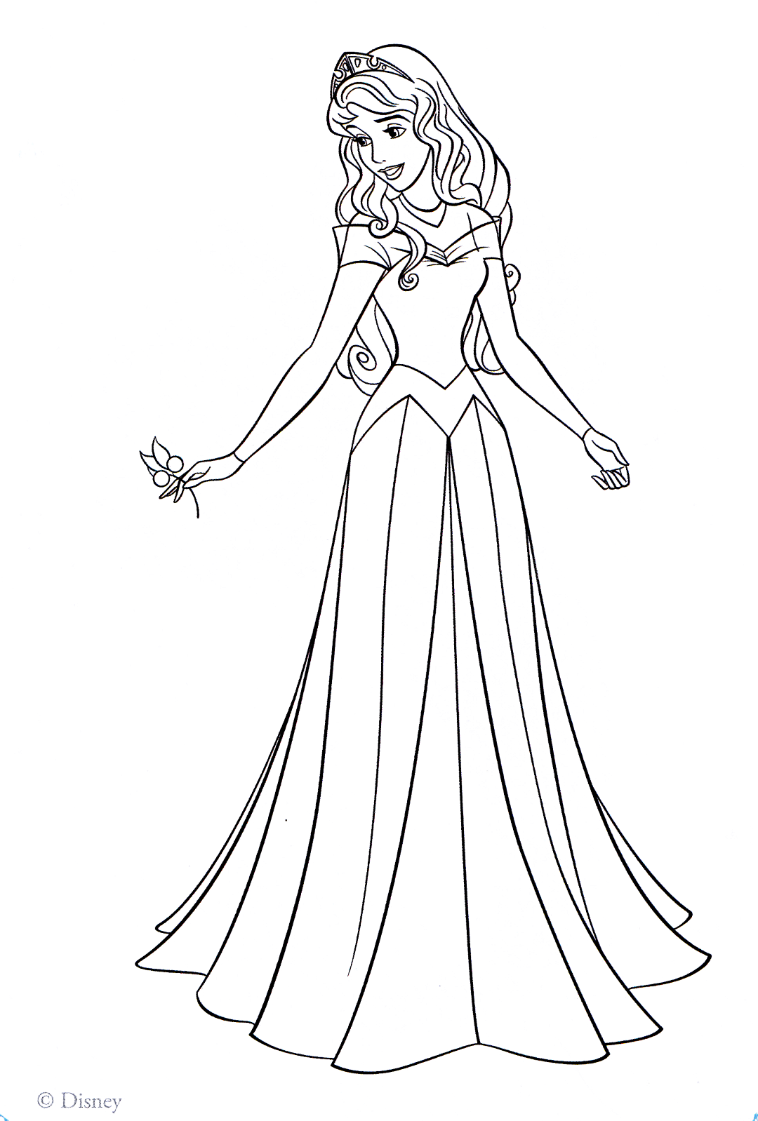 Disney Princess Color Pages
