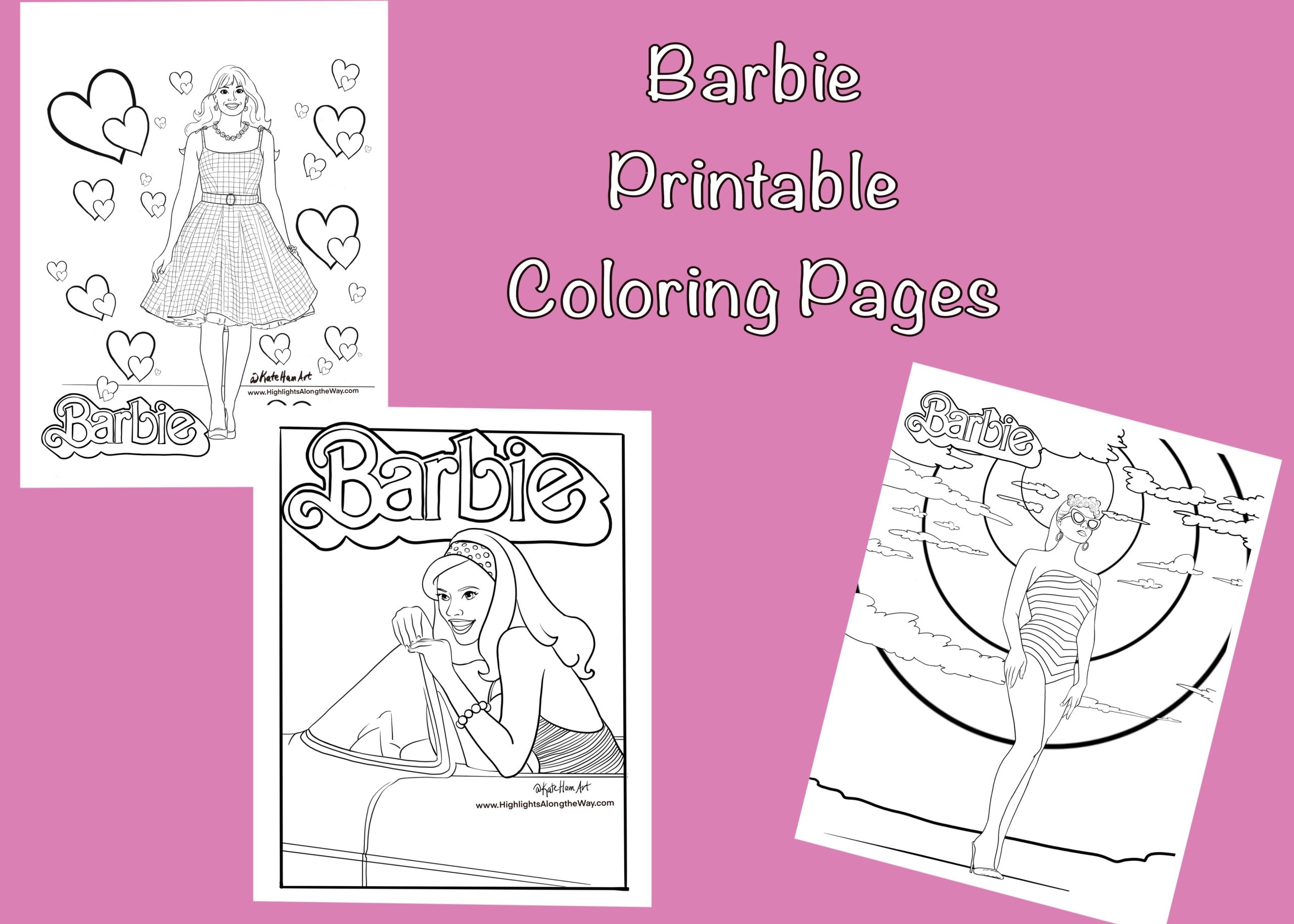 Free Coloring Pages Barbie