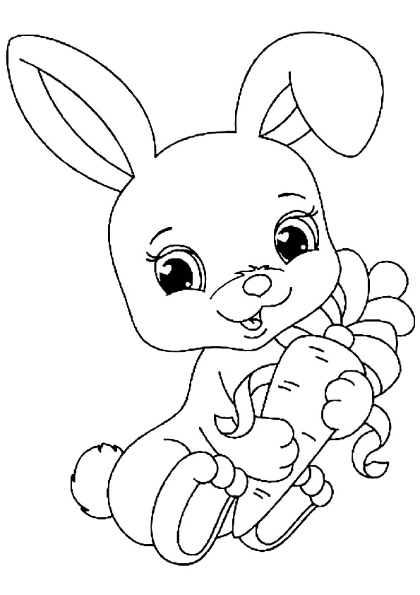 Baby Bunny Rabbit Coloring Pages Coloring Pages