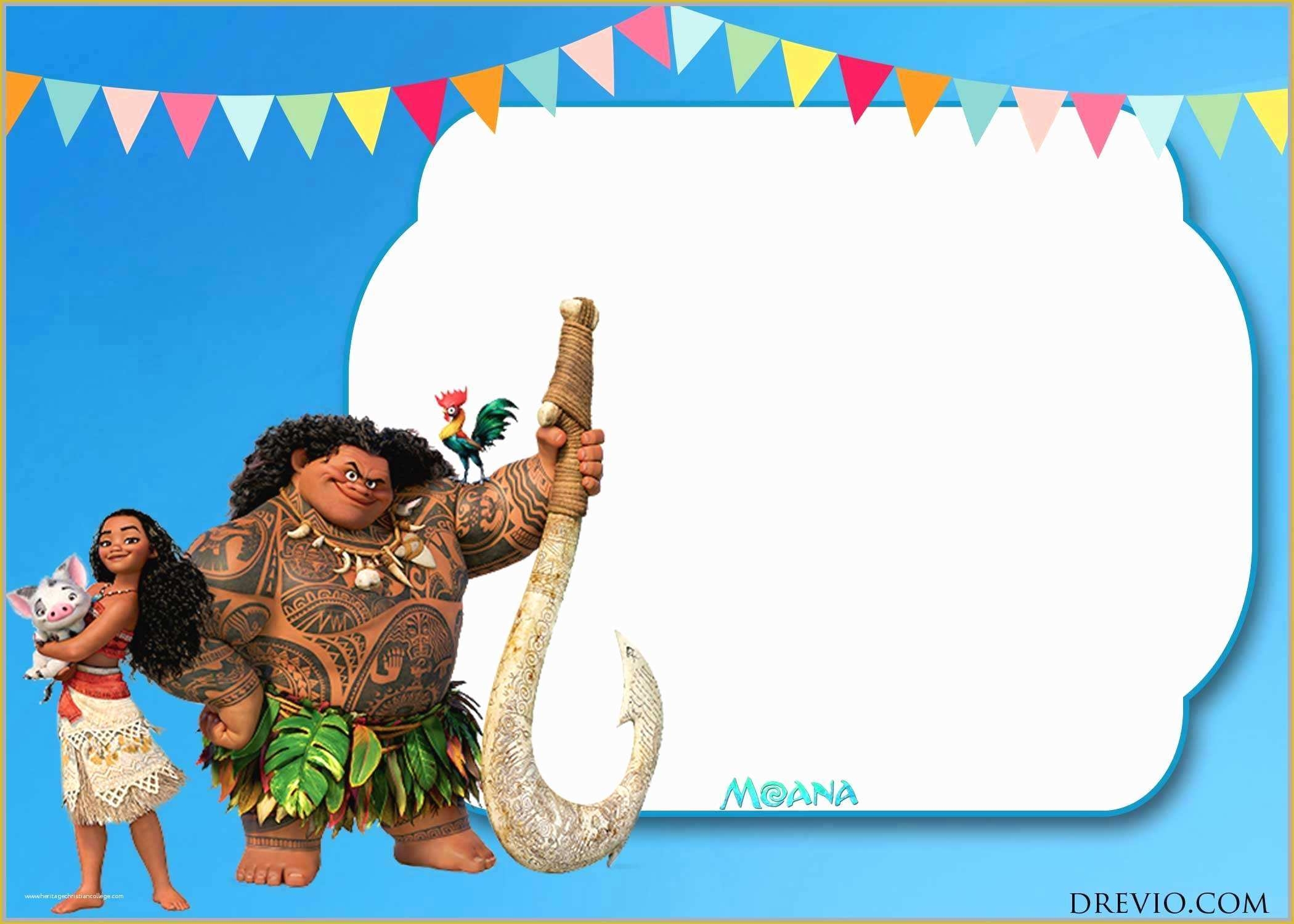 Baby Moana Invitation Template Free Of Baby Moana Invitations 