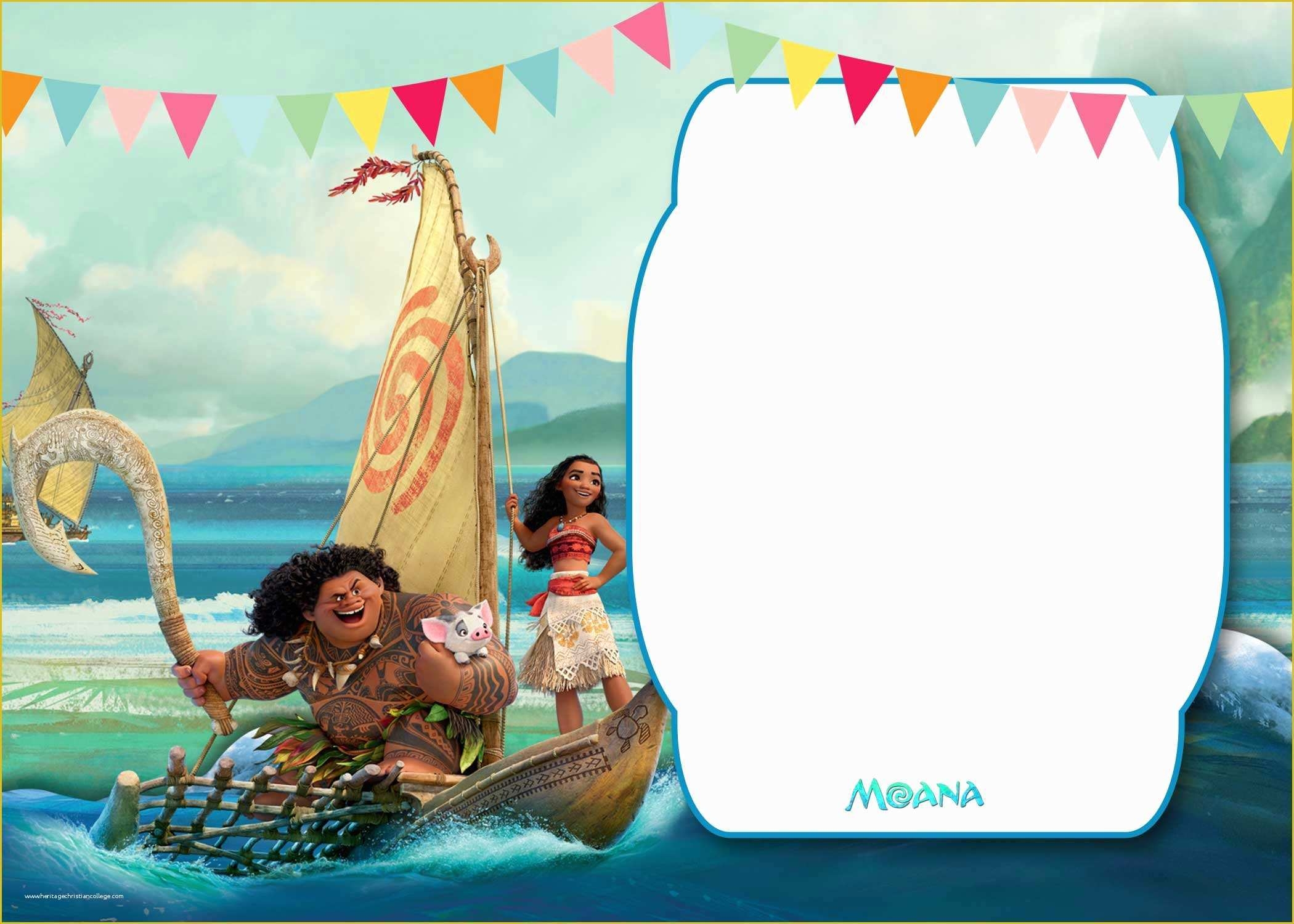 Baby Moana Invitation Template Free Of Free Moana Baby Shower 
