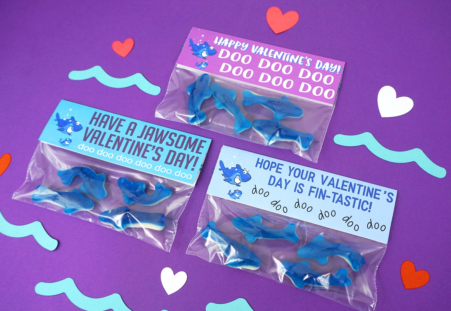Baby Shark Valentines Cards Happiness Is Homemade