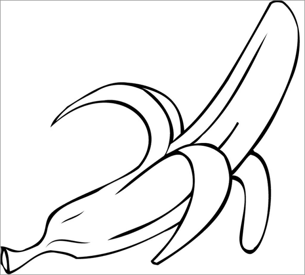 Banana Coloring Pages ColoringBay