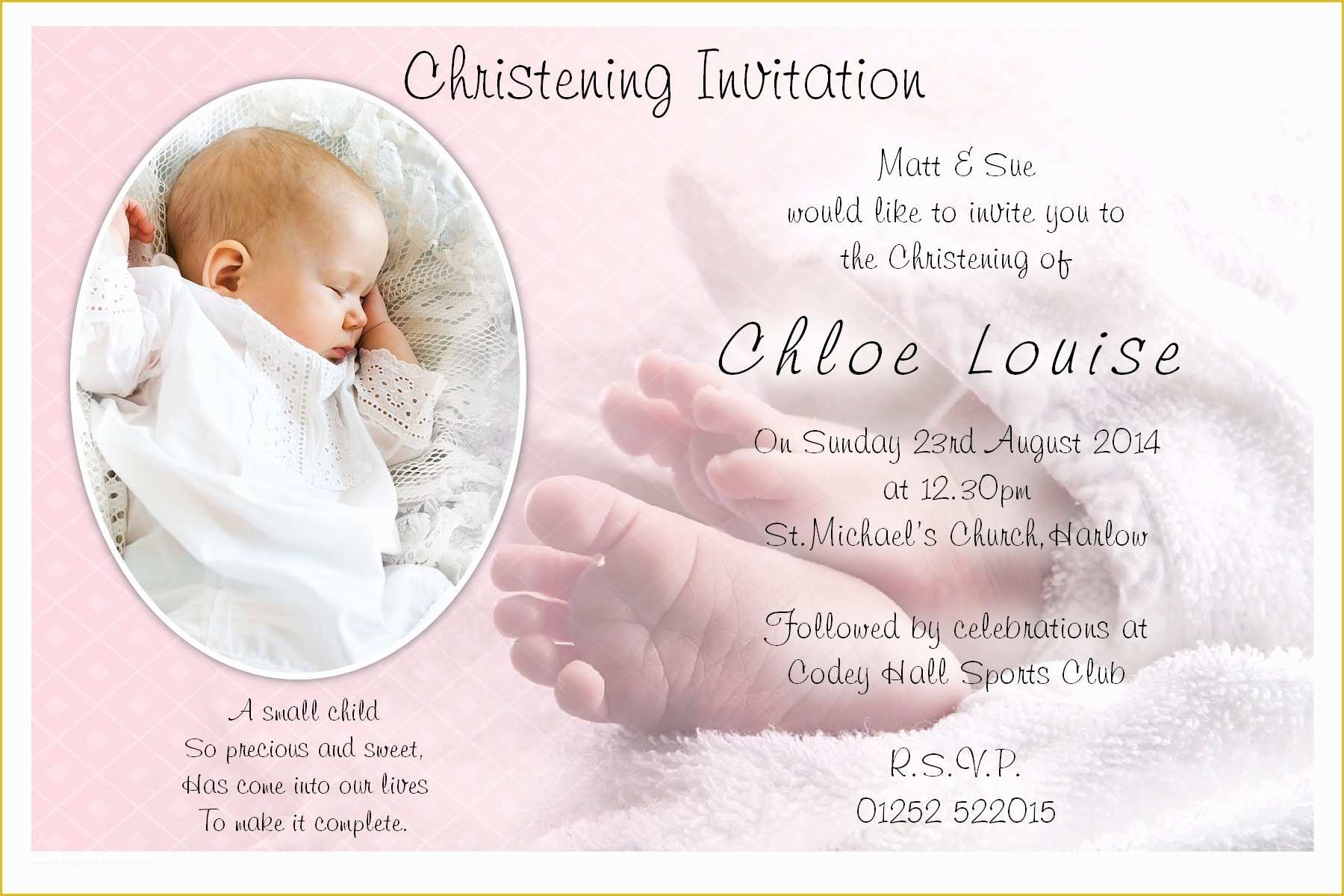 baptism invitation template