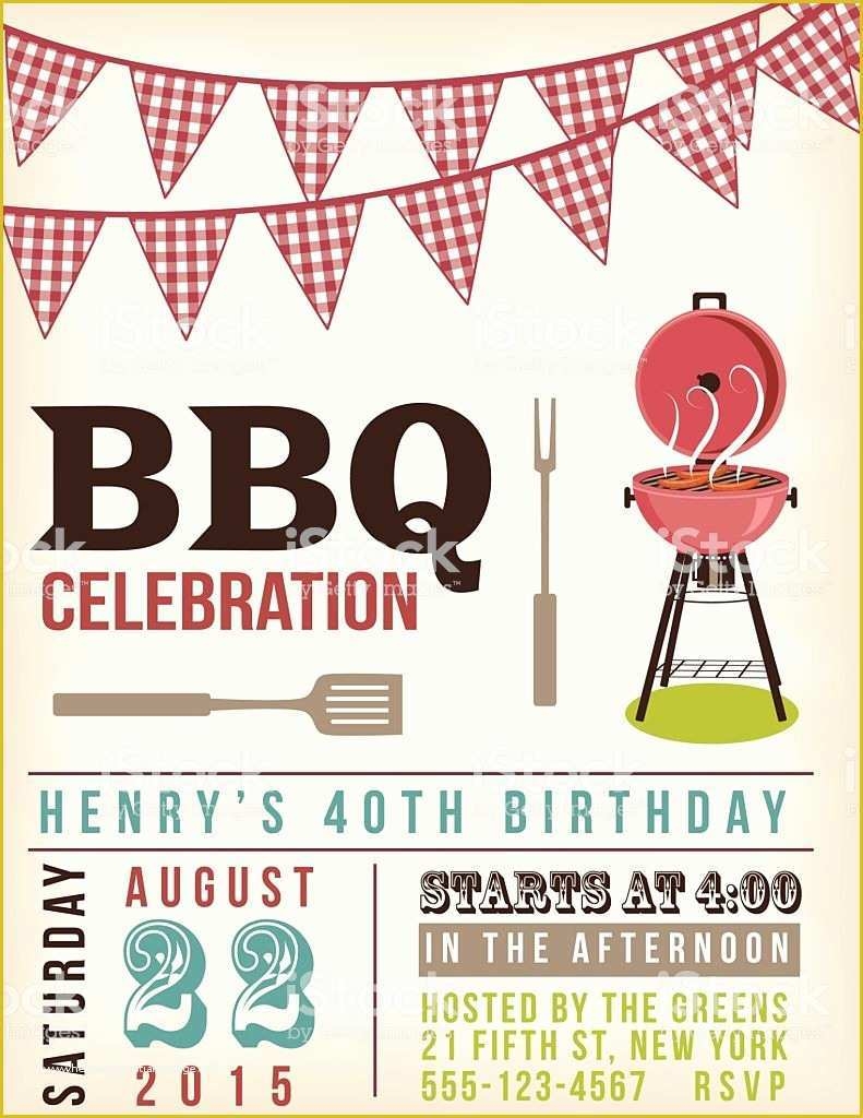 Barbecue Invitation Template