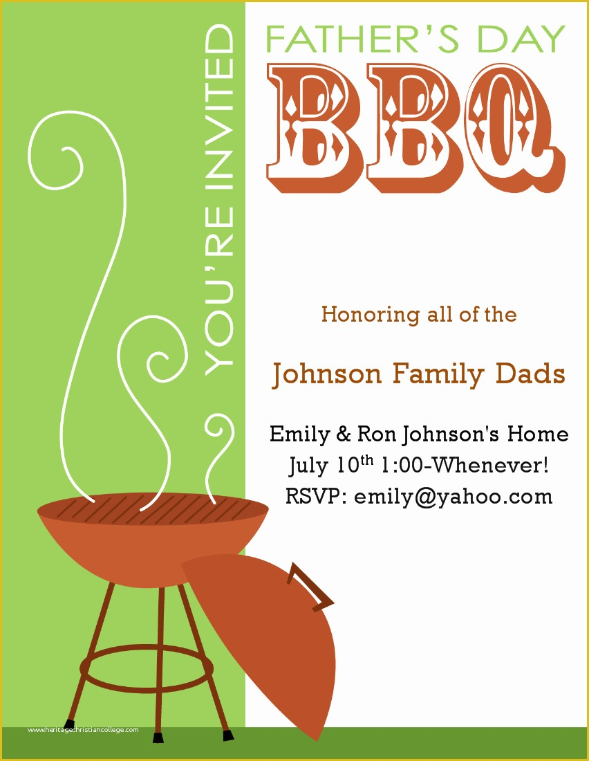 Barbecue Invitation Template