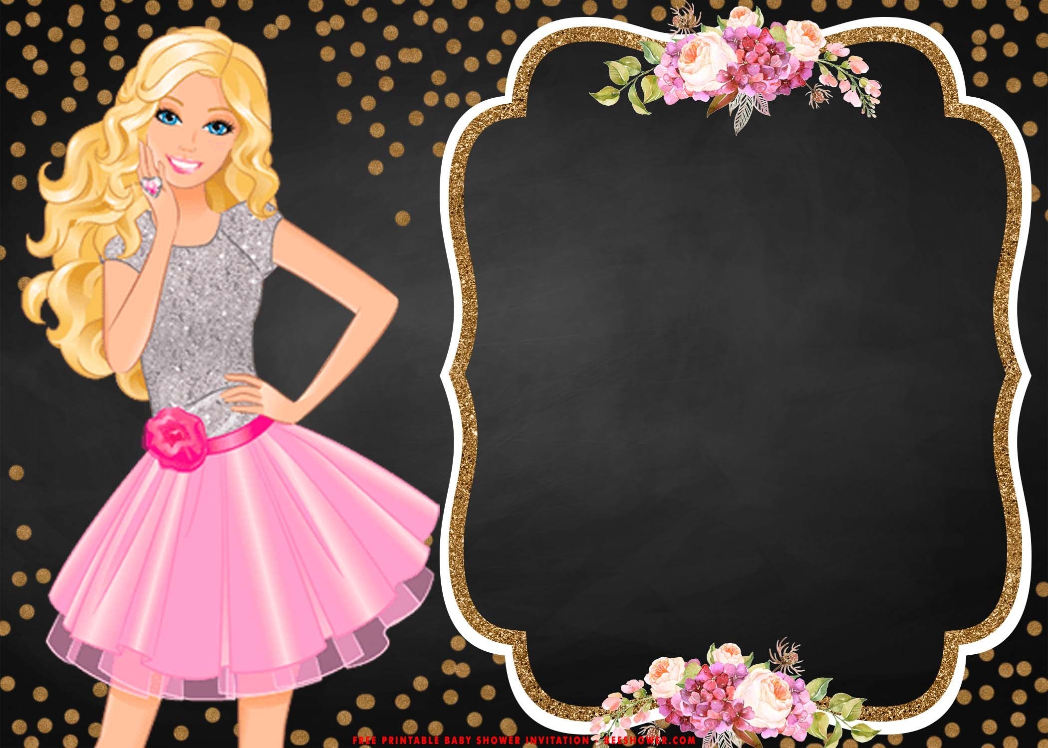 Barbie Invitation Free Template Dev onallcylinders