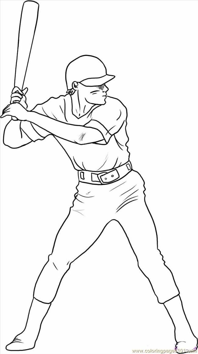 Baseball Coloring Page For Kids Printable Baseball Coloring Page 