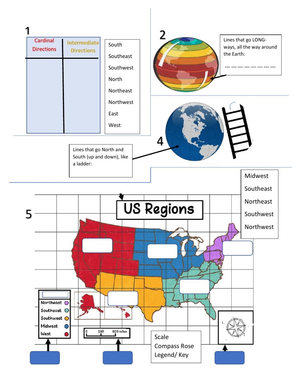 Basic Map Skills Worksheet SkillsWorksheets