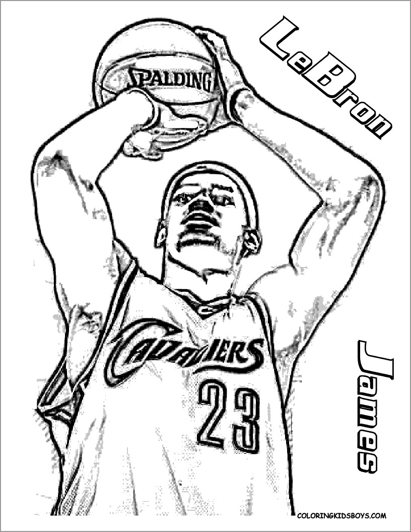 Basketball Coloring Pages ColoringBay