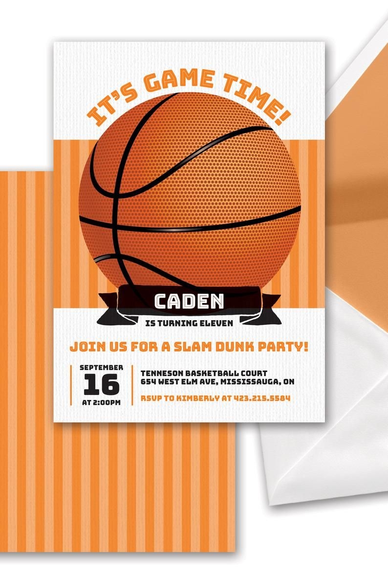 Basketball Invitation Template Printable Word Searches