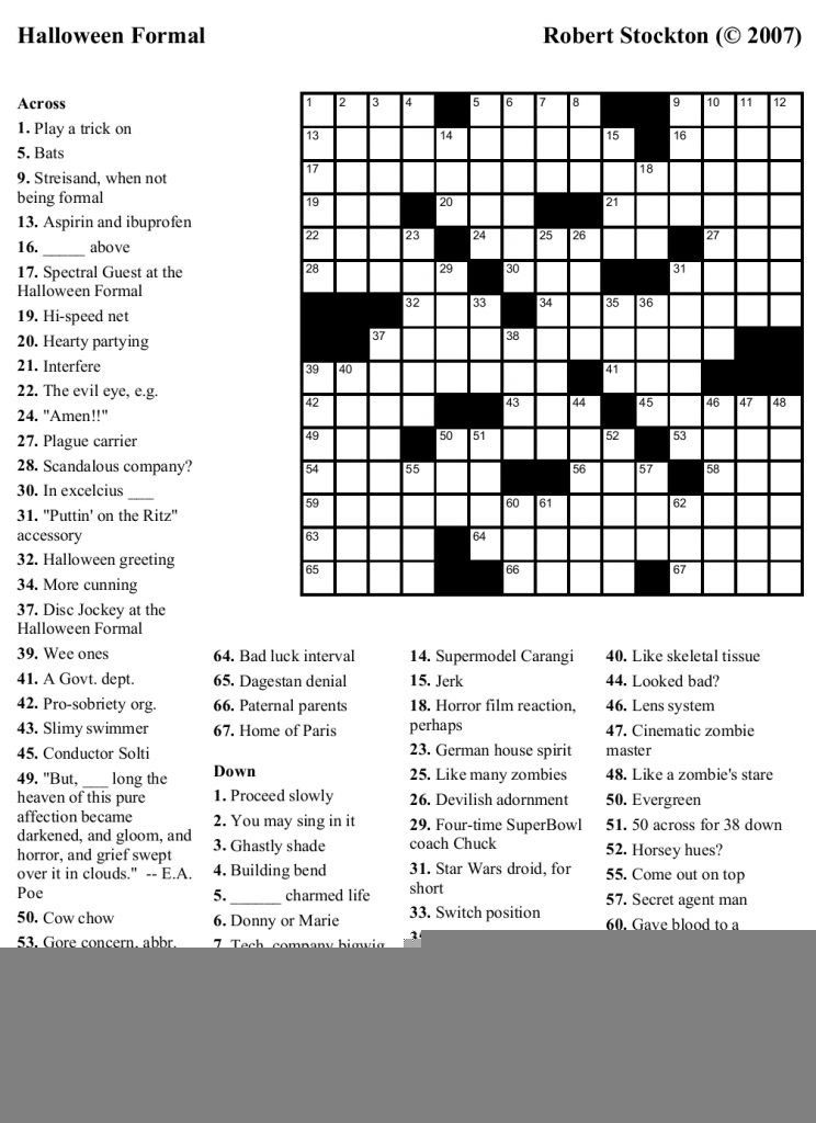 Beekeeper Crosswords Free Printable Themed Crossword Puzzles Free 