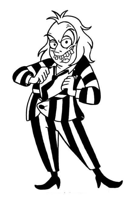 Beetlejuice Coloring Pages