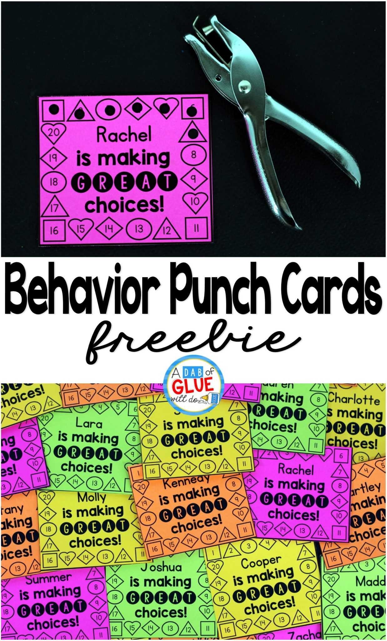 free printable punch cards download