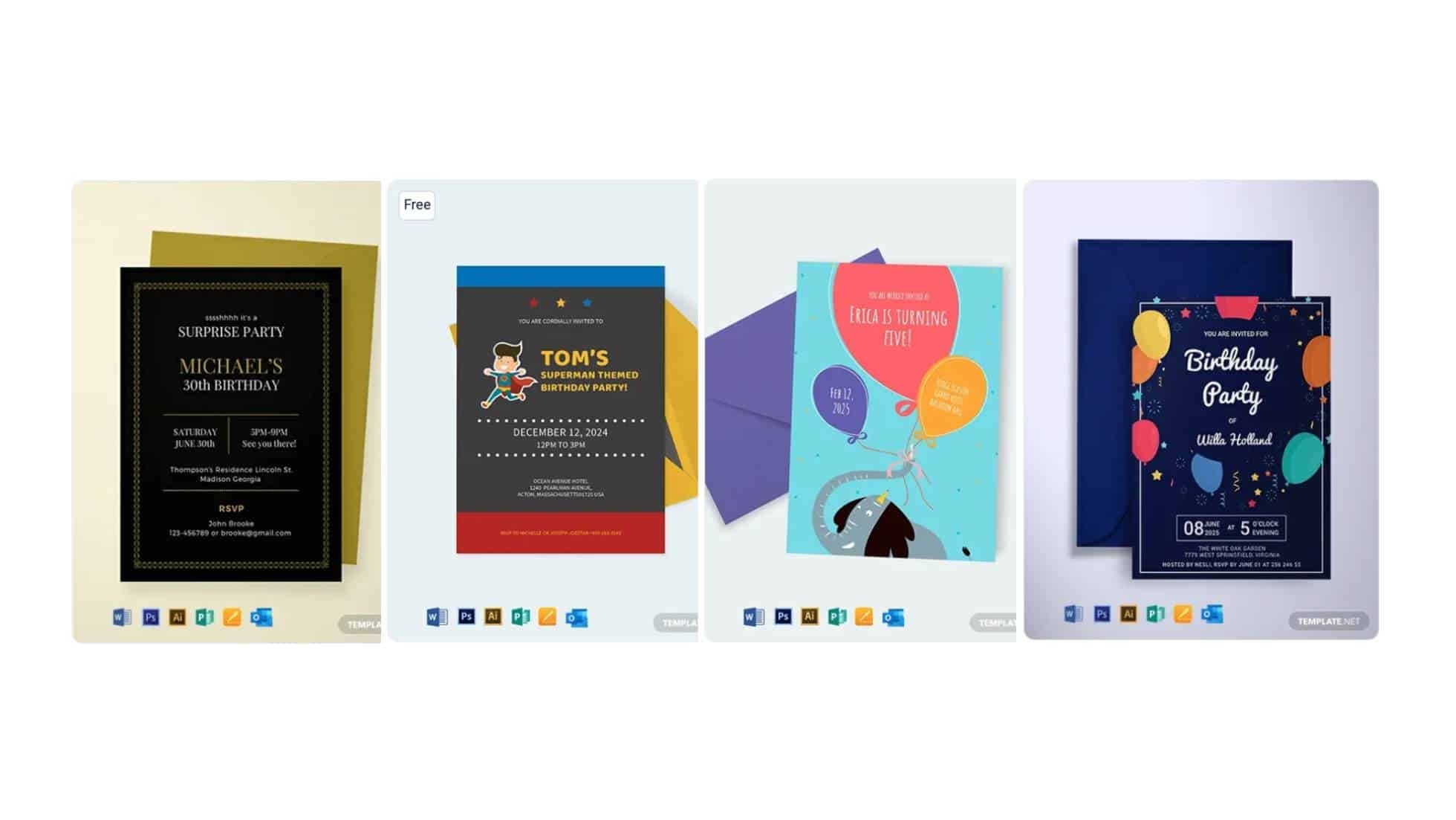 Best Birthday Invitation Templates RSVPify
