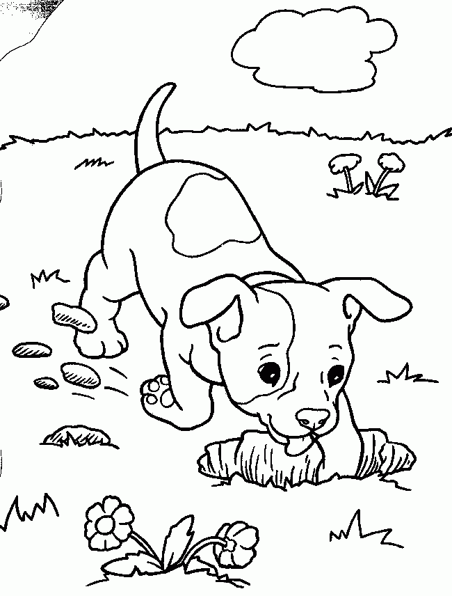 Best Coloring Page Dog Dogs And Puppies Coloring Pages Free 