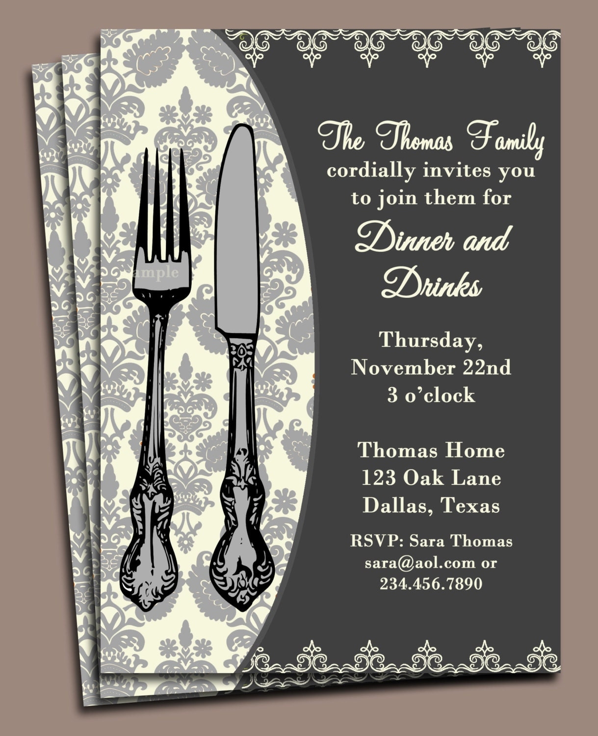 Birthday Dinner Invitation Template Vrogue co