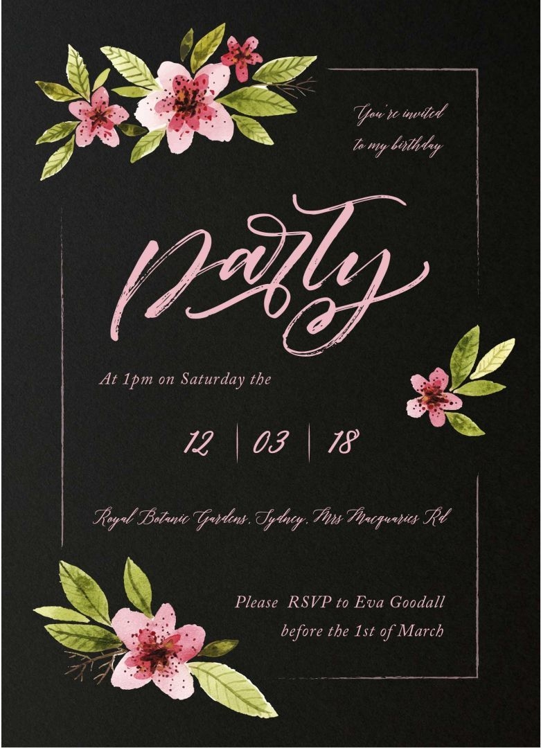 Birthday Invite Templates
