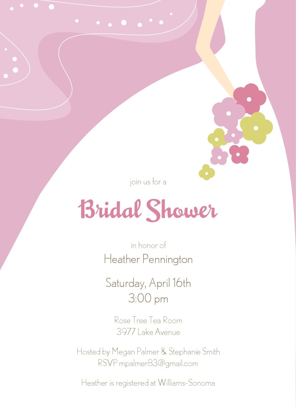 Blank Bridal Shower Invitations Templates CC Alcala Norte