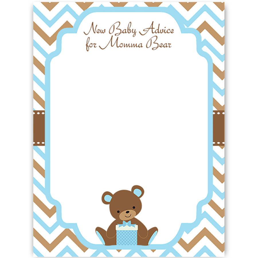 blank teddy bear invitation template