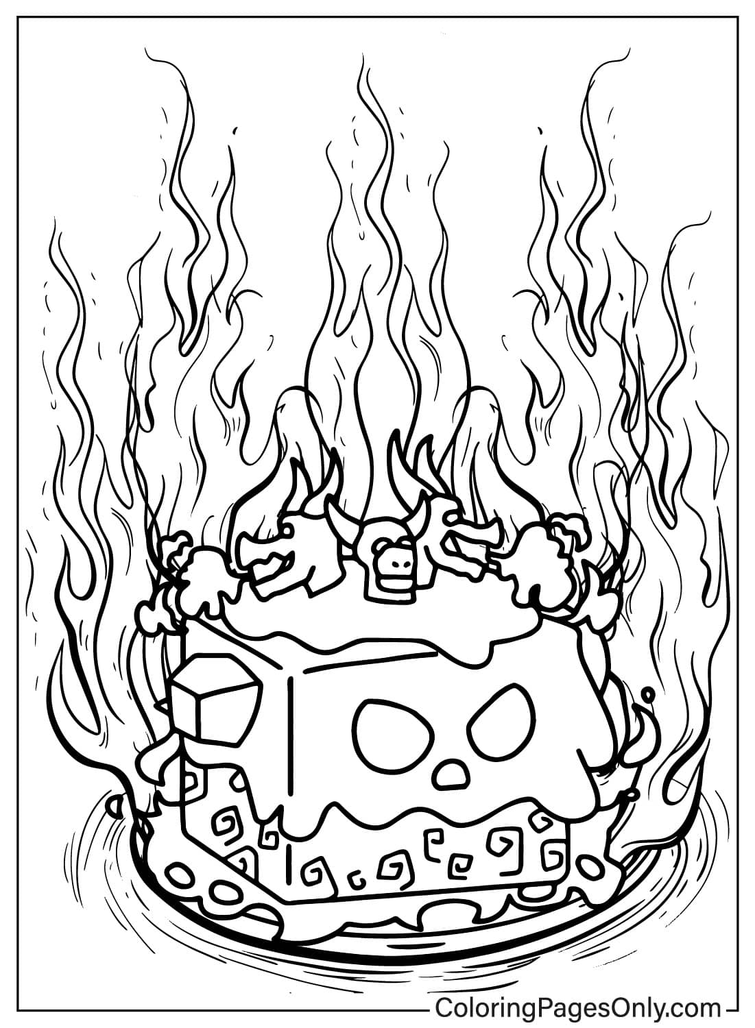 Blox Fruits Free Printable Coloring Pages