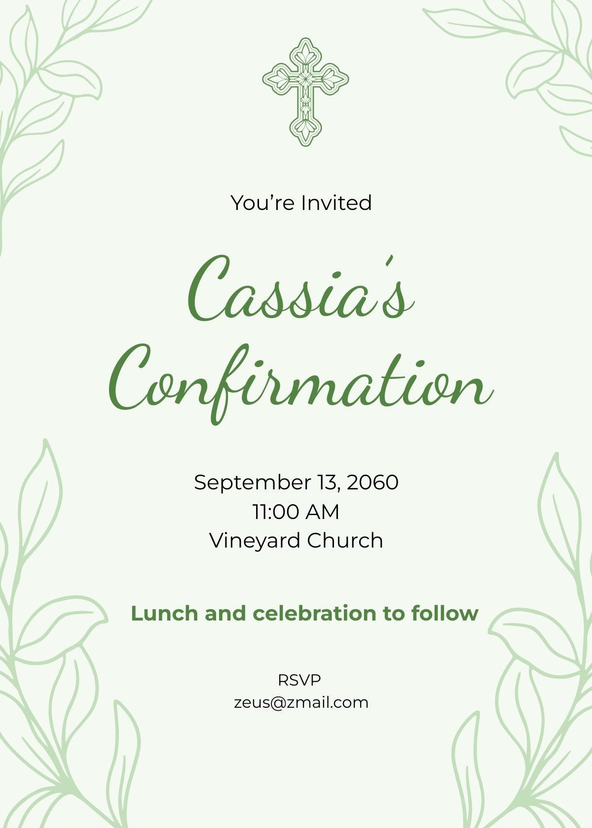 Blue Confirmation Invitation In Illustrator PSD Word Publisher 
