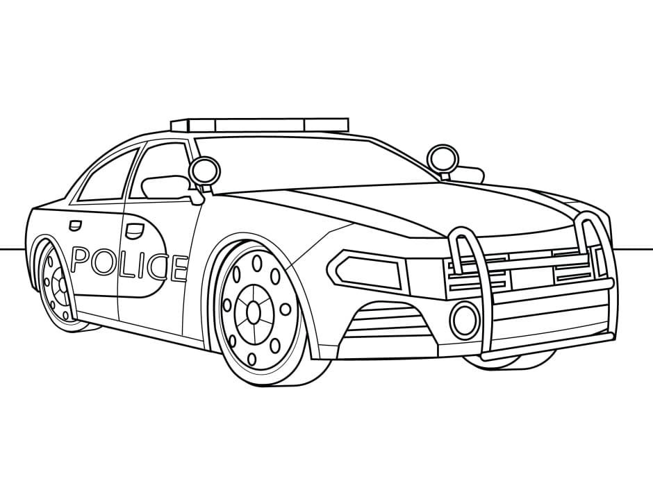 BMW Police Car Coloring Page Free Printable Coloring Pages For Kids
