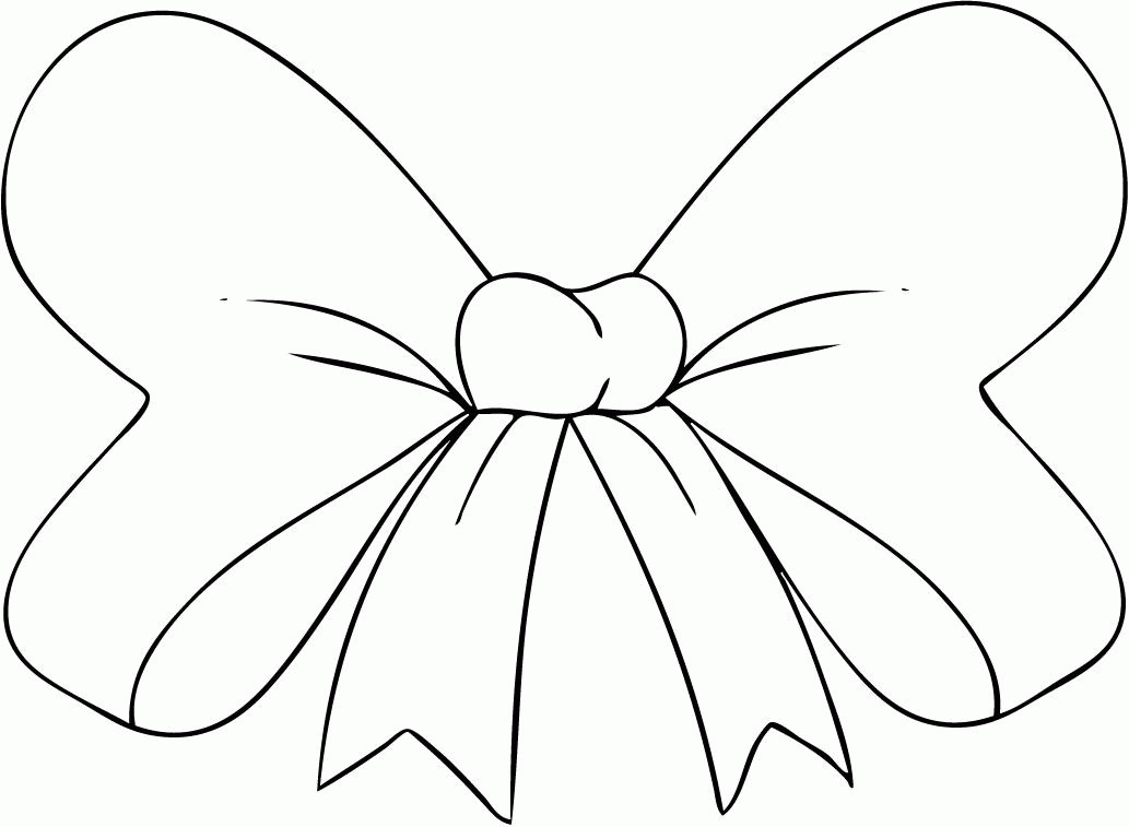 Bow Coloring Pages For Kids Coloring Home