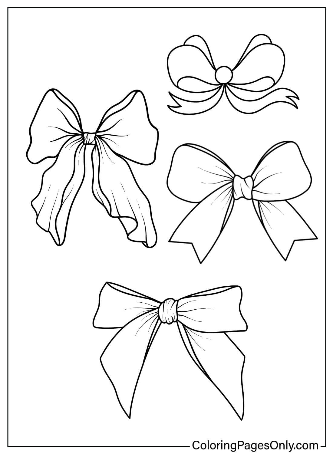 Bow Coloring Pages Printable Free Printable Coloring Pages