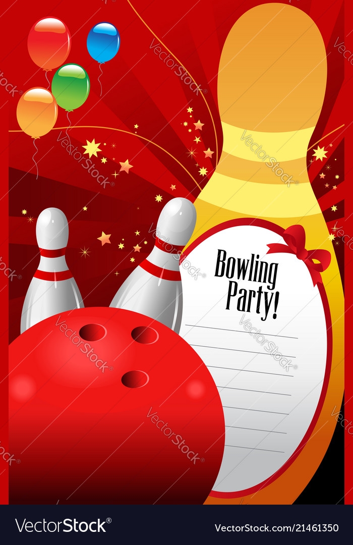 Bowling Party Invitations Template Flyer Template
