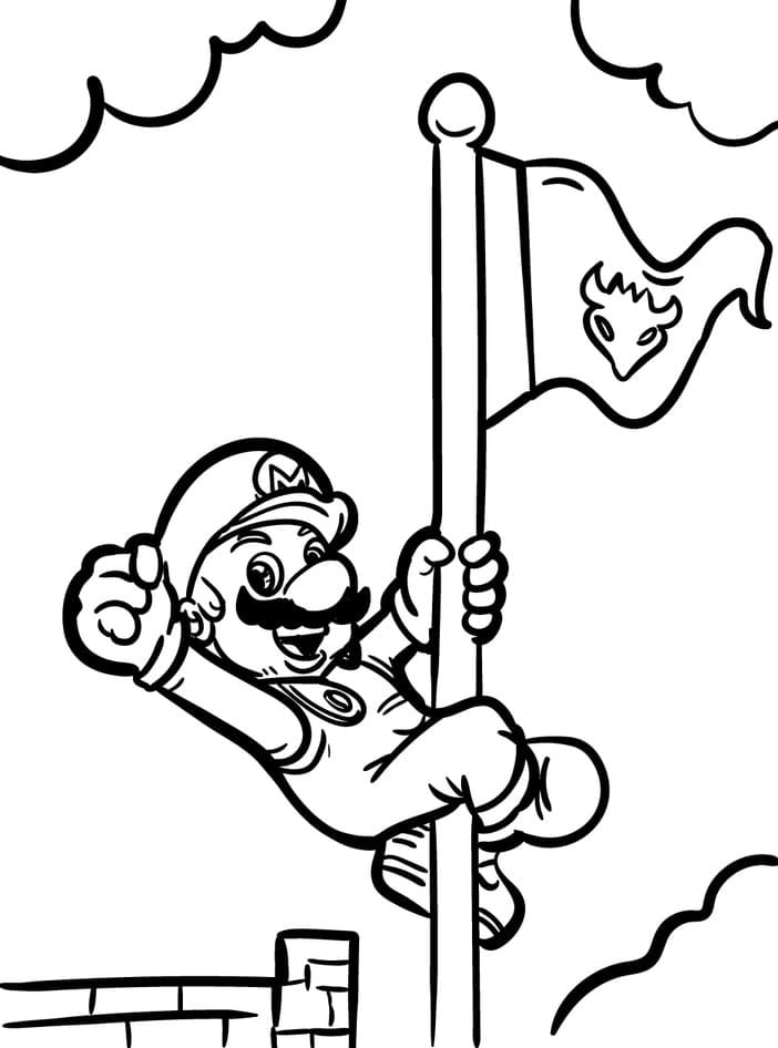 Bowser Vs Super Mario Coloring Page Free Printable Coloring Pages For 