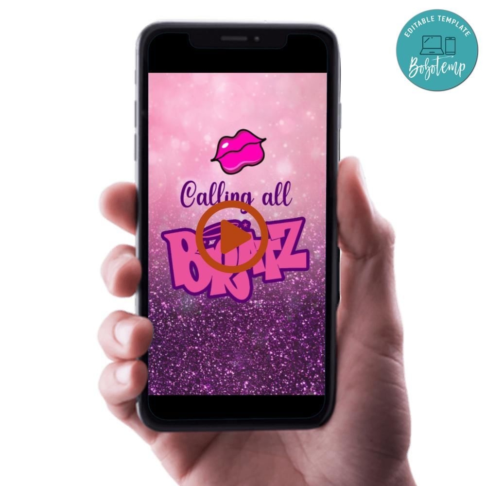 bratz invitation template free