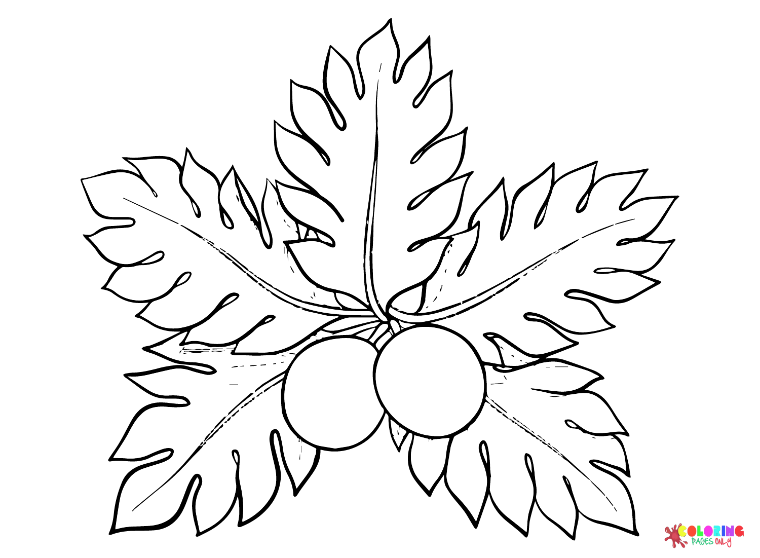 Breadfruit Leaf Coloring Page Free Printable Coloring Pages
